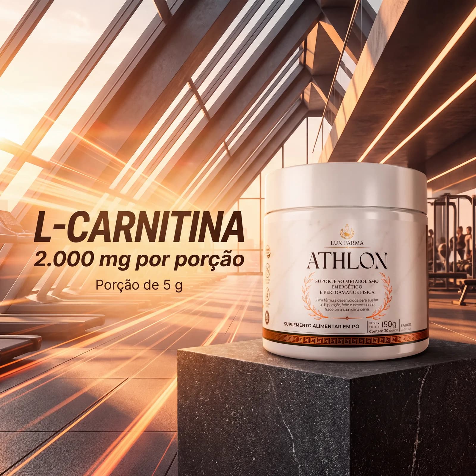 2.000 mg de L-carnitina. Em 1 scoop.