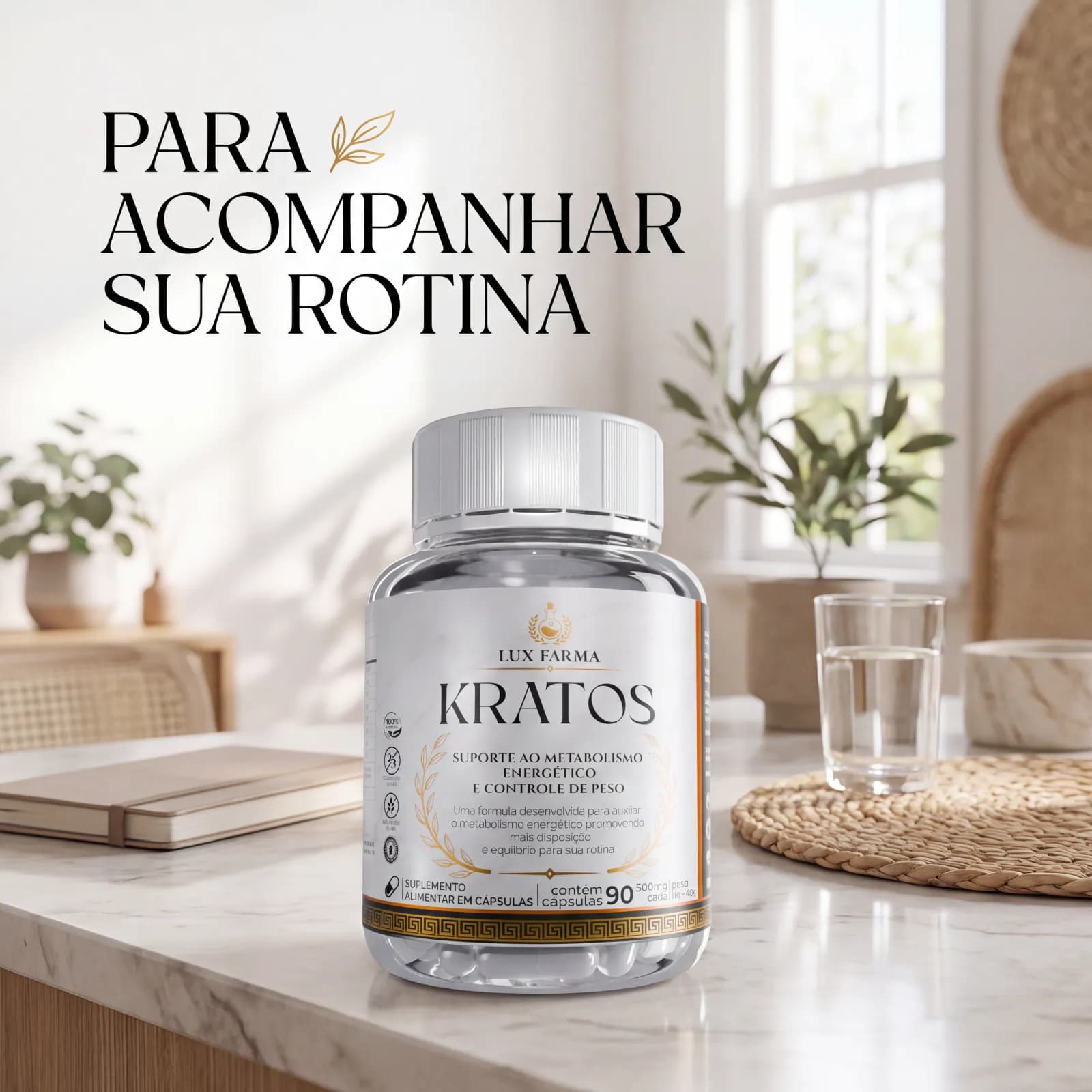 Suporte ao metabolismo energético, com cada miligrama no rótulo
