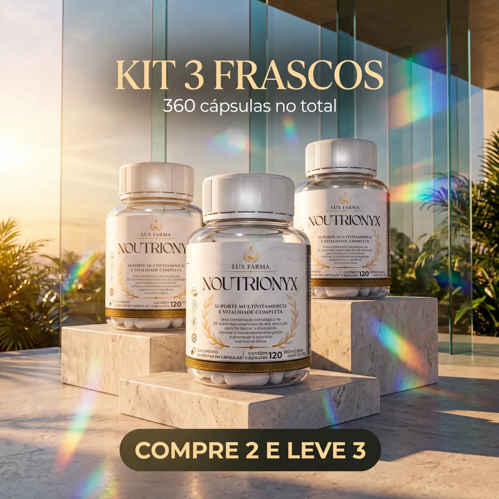 Kit com 3 Noutrionyx